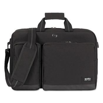 SOLO UBN310-4 Urban 5 in. x 17.25 in. x 17.24 in. Polyester Hybrid Briefcase Fits Devices Up to 15.6 in. - Black