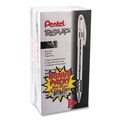 Pens | Pentel BK90ASW2 Stick Fine 0.7 mm R.S.V.P. Ballpoint Pen Value Pack - Black Ink, Clear/Black Barrel (24/Pack) image number 2