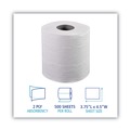 Just Launched | Boardwalk B6150 2-Ply Septic Safe 156.25 ft. Roll Length Toilet Tissue - White (96/Carton) image number 2