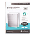Paper Towels and Napkins | San Jamar T1900XC 11.38 in. x 4 in. x 14.75 in. C-Fold/Multifold Towel Dispenser - Chrome image number 2