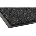 Just Launched | Crown CS 0046GY 48 in. x 72 in. Cross-Over Indoor/Outdoor Olefin/Poly Wiper and Scraper Mat - Gray image number 1