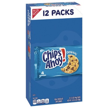 SNACKS | Nabisco 00 44000 05222 00 1.4 oz. Pack Chips Ahoy Cookies Chocolate Chip (12/Box)