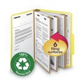 File Folders | Smead 14064 2 in. Expansion Recycled Pressboard 6-Fastener Classification Folders - Letter Size/Yellow Exterior (10/Box) image number 3