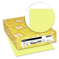 Cover & Cardstock | Neenah Paper 49541 110 lbs. Index Weight 8.5 in. x 11 in. Exact Index Card Stock - Canary (250/Pack) image number 1