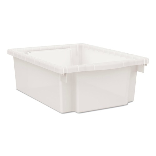 Boxes & Bins | HON HFMBIN6 Flagship 12.75 in. x 16 in. x 6 in. 1 Section Storage Bins - Translucent White image number 0