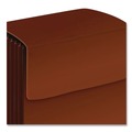 File Folders | Pendaflex 060575 5.25 in. Expansion 1 Section Legal Size Elastic Cord Closure Premium Reinforced Expanding Wallet - Red Fiber image number 3
