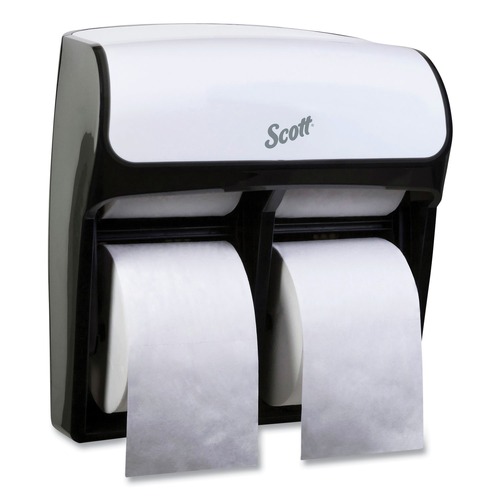 Toilet Paper Dispensers | Scott 44517 11.25 in. x 6.31 in. x 12.75 in. Pro High Capacity Coreless SRB Tissue Dispenser - White (1/Carton) image number 0