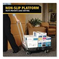 Just Launched | Rubbermaid Commercial FG440000BLA 20.5 in. x 32.5 in. 250 lbs. Capacity Utility-Duty Home/Office Cart Platform - Black image number 4