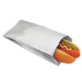 Just Launched | Bagcraft 300456 3.5 in. x 8.5 in. Foil Single-Serve Bags - Silver (1000/Carton) image number 0
