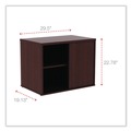 Office Filing Cabinets & Shelves | Alera ALELS593020MY Open Office Desk Series 29.5w x 19.13d x 22.78h Low Storage Cabinet Credenza - Mahogany image number 5