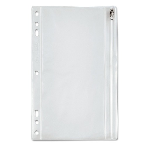 Just Launched | Oxford 68599 9-1/2 in. x 6 in. Zippered Ring Binder Pocket - Clear image number 0