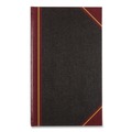 Recordkeeping & Forms | National 57151 Texthide 14 x 8.5 Sheets 1-Subject Medium/College Rule Record Book - Black/Burgundy Cover image number 0