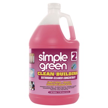 Simple Green 1210000211101 Clean Building 1 gal Bottle Bathroom Cleaner Concentrate - Unscented (2/Carton)