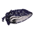 Safety & First Aid | Ergodyne 12480 Chill-Its 6615 One Size Fits Most High-Performance Bandana Doo Rag with Terry Cloth Sweatband - Navy Western image number 1