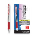 Pens | Pilot 32212 EasyTouch Fine 0.7 millimeter Retractable Ballpoint Pen - Red Ink/Clear Barrel (1-Dozen) image number 0
