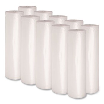 Boardwalk X6639SCKR01 33 in. x 39 in. 33 gal. 1.1 mil. Recycled Low-Density Polyethylene Can Liners - Clear (10 Bags/Roll, 10 Rolls/Carton)