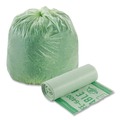 Trash Bags | Stout by Envision E2430E85 13 Gallon 0.85 mil 24 in. x 30 in. EcoSafe-6400 Bags - Green (45/Box) image number 1