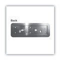 Floor Signs & Safety Signs | Cosco 098206 9 in. x 3 in. Employees Only Brushed Metal Office Sign - Silver image number 1