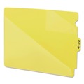 File Folders | Smead 61966 8.5 x 11 Two-Pocket Style End Tab Poly Out Guides - Yellow (50/Box) image number 0
