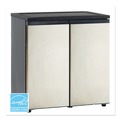 Breakroom Supplies | Avanti RMS551SS 5.5 CF Side by Side Stainless Steel Refrigerator/Freezer - Black image number 0