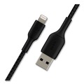 Electronic Adapters & Chargers | Belkin CAA002BT2MBK 6.6 ft. BOOST CHARGE Braided Apple Lightning to USB-A ChargeSync Cable - Black image number 3