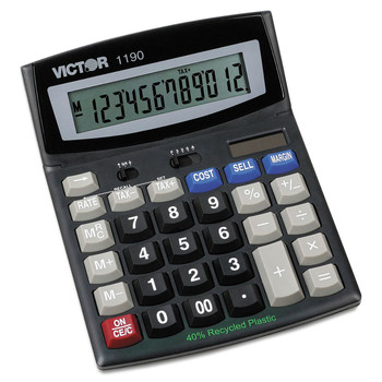 Victor 1190 12-Digit LCD Executive Desktop Calculator