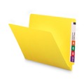 File Folders | Smead 25910 0.75 in. Expansion Shelf-Master Reinforced End Tab Colored Folders - Letter Size/Yellow (100/Box) image number 3