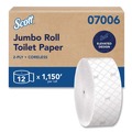 Toilet Paper | Scott 07006 Essential Coreless JRT Septic Safe 1150 ft. 2 Ply Tissues - White (12/Carton) image number 1