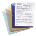 Sheet Protectors | Smead 89506 Organized Up 2-Section Poly Slash Jackets - Letter Size/Clear (5/Pack) image number 4