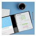 Binders | Avery 04301 1 in. Capacity 11 x 8.5 Economy Non-View Binder with 3 Round Rings - Black image number 4