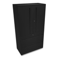 Just Launched | HON H785LS.L.P Brigade 700 Series 36 in. x 18 in. x 64.25 in. Three-Shelf Enclosed Storage with Two File Drawers - Black image number 1