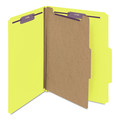 Just Launched | Smead 13734 Pressboard Four-Section Top Tab Classification Folders - Letter, Yellow (10/Box) image number 0
