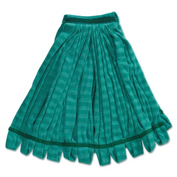 Rubbermaid Commercial FGT85206GR00 5 in. Green Headband Microfiber Tube Mop - Medium Green (6/Carton)