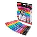 Washable Markers | Crayola 58-6545 Take Note Broad Chisel Tip Dry-Erase Markers - Assorted (12/Set) image number 2