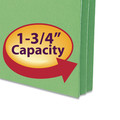 File Folders | Smead 73216 1.75 in. Expansion Colored File Pockets - Letter Size/Green image number 1