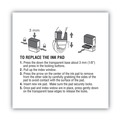 Stamps & Stamp Supplies | COSCO 2000PLUS 065478 2.81 in. x 0.25 in. Replacement Ink Pad for 2000PLUS 1SI50P - Black image number 3