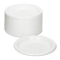Bowls and Plates | Tablemate 9644WH 9 in. Diameter Plates Plastic Dinnerware - White (500/Carton) image number 0