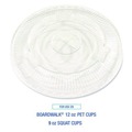 Cups and Lids | Boardwalk BWKPET910STRAW Crystal-Clear Cold Cup Straw-Slot Lids Fits 9 oz. to 10 oz. PET Cups (1000/Carton) image number 7