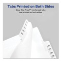 Dividers & Tabs | Avery 82319 10-Tab I to X 11 in. x 8.5 in. Allstate Style Preprinted Legal Exhibit Side Tab Index Dividers - White (1-Set) image number 0