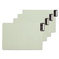 Back to School Sale | Smead 63235 100% Recycled 1/3-Cut Metal End Tabs Blank 8.5 in. x 14 in. Pressboard Guides - Green (50/Box) image number 1
