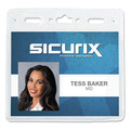 Label & Badge Holders | SICURIX BAU67830 Sicurix 4 in. x 3 in. Vinyl Badge Holder - Clear (50/Pack) image number 3