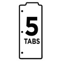 Dividers & Tabs | Avery 24908 11.5 in. x 3 in. 5-Tab Snap-In Bookmark Plastic Dividers - Assorted (1/Pack) image number 5