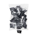 Binding Spines & Combs | Universal UNV10220VP Binder Clips in Zip-Seal Bag - Large, Black/Silver (36/Pack) image number 0