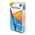 Pens | Paper Mate 2102161 1 mm Bold Profile Retractable Gel Pen - Blue Ink, Translucent Blue Barrel (1-Dozen) image number 1