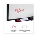 White Boards | Universal UNV43630 24 in. x 18 in. Design Series Deluxe Dry Erase Board - White Surface, Black Anodized Aluminum Frame image number 3