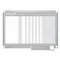 White Boards | MasterVision GA01110830 36 in. x 24 in. In-Out Magnetic Dry Erase Board - Silver Frame image number 0