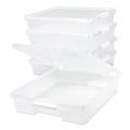 Boxes & Bins | Storex 63209U05C Project Box, 12-in x 12-in, Clear, 5/Pack image number 0