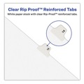 Dividers & Tabs | Avery 01067 10-Tab 67 11 in. x 8.5 in. Preprinted Legal Exhibit Side Tab Index Dividers - White (25/Pack) image number 1