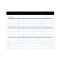 Notebooks & Pads | AT-A-GLANCE SKLPAY32 12 Month (July to June): 2024 to 2025 21.75 in. x 17 in. Academic Large Print Desk Pad - White/Blue Sheets image number 3