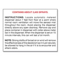 Odor Control | Big D Industries 045100 7 oz Metered Concentrated Room Deodorant - Lemon Scent (12/Carton) image number 1